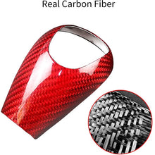 AIRSPEED Carbon Fiber Gear Shift Knob Cover Trim for BMW M3 M5 M6 Accessories(Red)