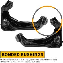 Front Control Arm Kit Compatible with 2000-2012 Chevrolet Avalanche/Silverado/Suburban, 2000-2012 GMC Sierra Yukon XL, 2003-2009 Hummer H2 (Fit 8-Lug Models Only)