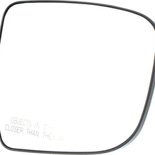 Kool Vue NS24GR Mirror Glass for Nissan Murano 15-17/Pathfinder 17-18/Rogue 14-18 Right Side With Backing Plate