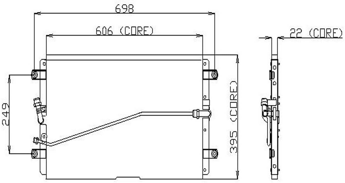 Denso 477-0154 Condenser