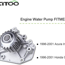 SCITOO Water Pump with Gasket fits for 1996 2001 1351400 131-2189 AW9349 for Acura Integra for Honda CR-V 2.0L 1.8L