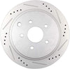 LSAILON Slotted Drilled Brake Rotors Ceramic Pads Rear Fit for Infiniti FX35 FX37 FX45 JX35 M35h M37 M56 Q50 Q60 Q70 Q70L QX60 QX70, for Nissan Murano Pathfinder Quest,hardware