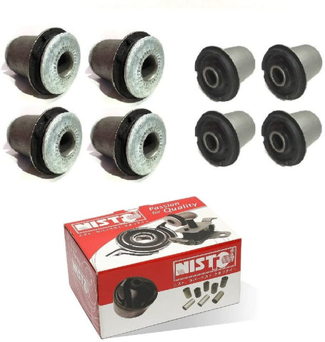 NISTO Front Upper Lower Control Arm Bushing Compatible with for 1995-2004 Toyota Tacoma 4WD/ 2WD with Prerunner