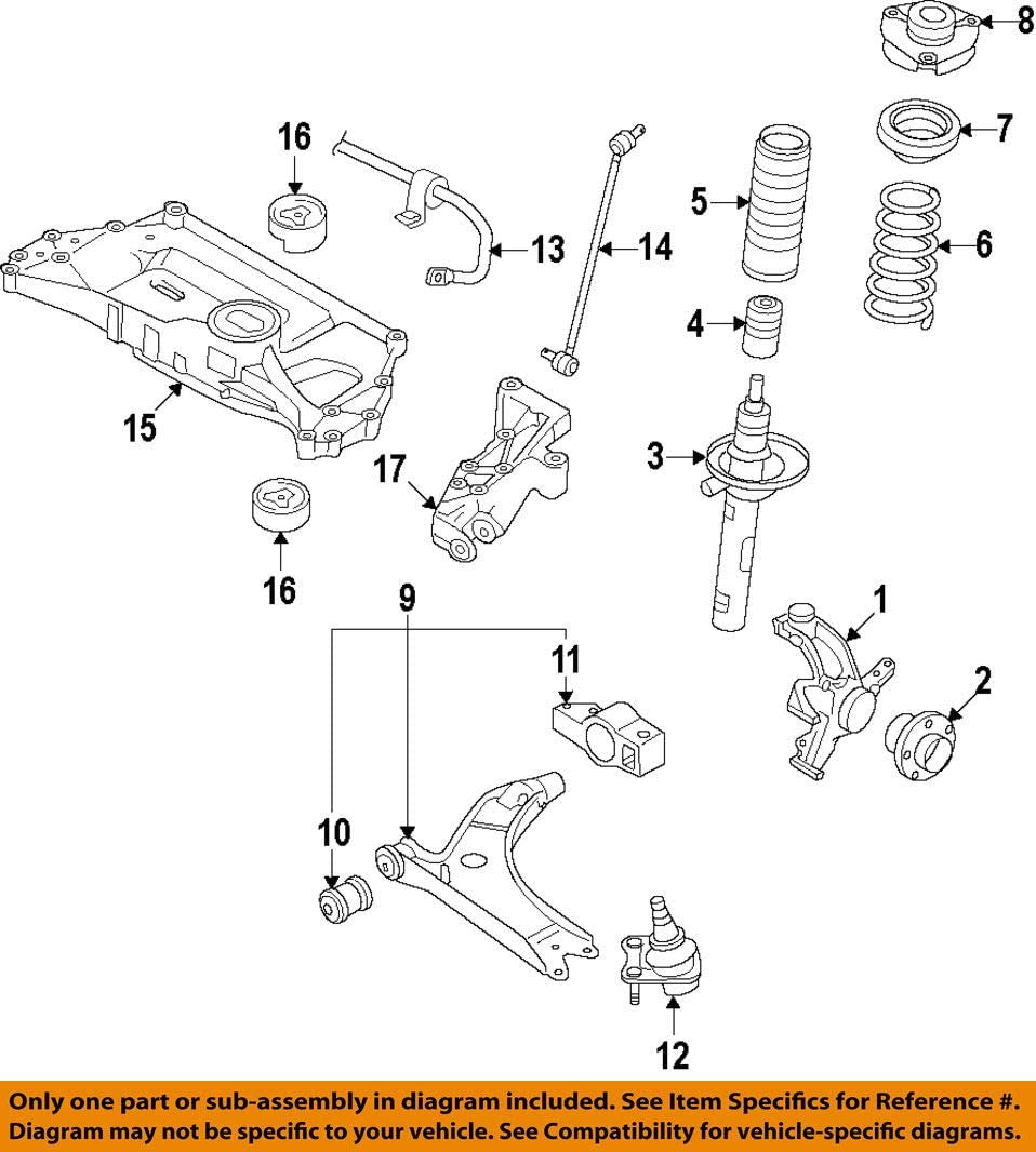 Volkswagen 1K0 199 231 J, Suspension Control Arm Bushing