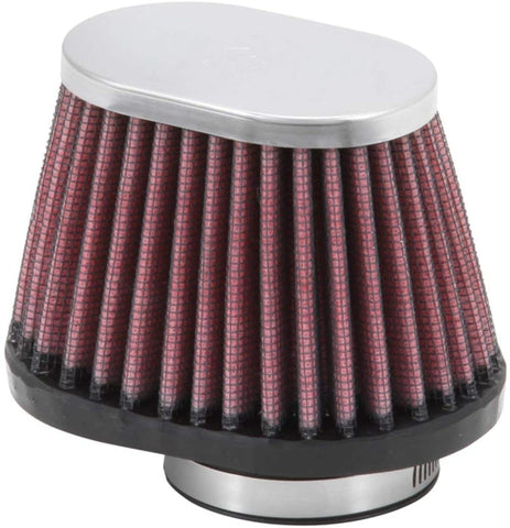 K&N Universal Clamp-On Air Filter: High Performance, Premium, Replacement Engine Filter: Flange Diameter: 1.75 In, Filter Height: 2.75 In, Flange Length: 0.625 In, Shape: Oval Straight, RC-2450