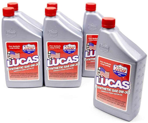 Lucas Oil 10179-6PK 1 Pack Synthetic (0w30 Oil6x1 Qtr.)