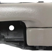 Interior Door Handle Compatible with Toyota Tundra 00-06 Front Right and Left Side Inside Gray W/Door Lock Standard/Extended Cab Pickup