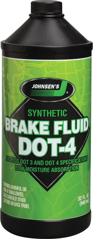 Johnsen's 5032-12PK Premium Synthetic DOT-4 Brake Fluid - 32 oz., (Pack of 12)