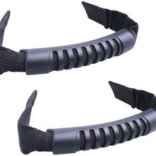 VXAR Grab Handle Rear Seat Passenger for Jeep Auto Car Black 2P