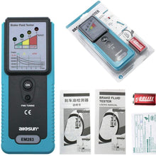 Automotive Brake Fluid Tester Car Oil Quality Diagnostic Tool 180° Pucker Oil Inspect LED Light Sound Alarm