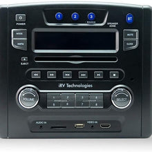 iRV Technology iRV34 AM/FM/CD/DVD/MP3/MP4 /USB/SD/HDMI/Digital2.1/Surround Sound/Bluetooth 3 Zones Wall Mount RV Radio Stereo (Stereo)