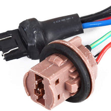 FOORDAY 50W 8ohm 7443 Double Resistors Led Load Resistors Connector for Turn Signal Bulb & DRL Error Free LED Canbus Decoder (2 Pcs)