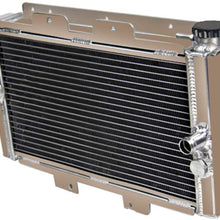 ALLOYWORKS 3 Row Aluminum Radiator For 2006-2009 Yamaha Rhino 450/2004-2007 Yamaha Rhino 660