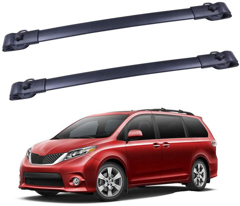 ROADFAR 42 Roof Rack Aluminum Top Rail Carries Luggage Carrier Fit for Toyota Sienna 2011 2012 2013 2014 2015 2016 2017 2018 2019 2020 Baggage Rail Crossbars