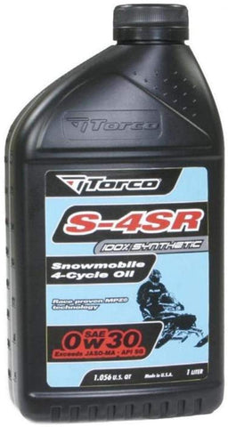 Torco International Corp S-4SR 100% Synthetic 4T Oil - 0W30 - 1L. S650030CE