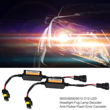 Terisass 9005 9006 9012 C12 2 Pcs LED Headlight Decoder LED Anti-Flicker Decoder Wiring Error Free Decoder
