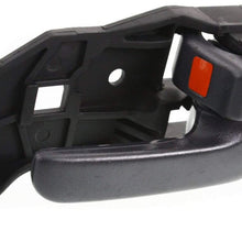 Interior Door Handles compatible with Set of 2 Front Left and Right Side Plastic Gray W/door lock button