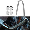 Suuonee Cooling Water Pipe, 48in Car Stainless Steel Engine Hose Kit Cooling Water Pipe Accessory Silver