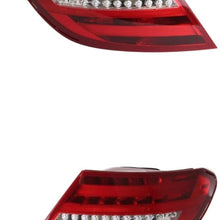 Tail Light Assembly - DEPO For/Fit 2049060703, 2049060603 12-14 Mercedes-Benz C-Class Sedan 12-15 Coupe - LED (Pair, Left Driver + Right Passenger Set)