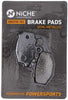 NICHE Brake Pad Set For Kawasaki Ninja ZX6R ZX9R ZZR600 43082-1213 43082-1224 Complete Semi-Metallic