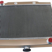 ALLOYWORKS 3 Row All Aluminum Radiator For 1972-1986 Jeep CJ CJ5 CJ7 Chevy Small Block SBC Swap V8 AT/MT