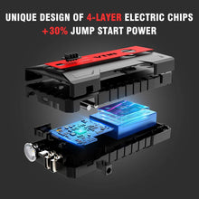 VTIN Upgraded 1200A Car Jump Starter, 12V Power Pack Jump Starter (Up to 8.0L Gas 6.0L Diesel Engines) Portable Battery Booster Power Bank with QC 3.0 Outputs Type-C Port & Safety Jumper Cable