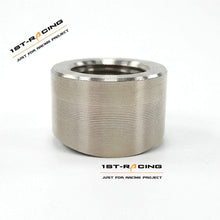 Ispeedytech Pre-Curved Notched O2 Oxygen Sensor Weld Bung Nut M18x1.5 18MM Thread Size SS304