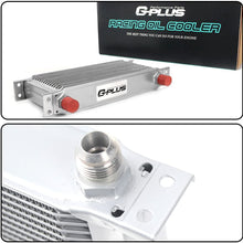 16 Row Aluminum Engine Transmission Oil Cooler Kit Compatible For NISSAN Silvia SR20DET TURBO S13 S14 180SX 200SX 240SX Silver