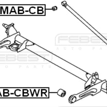 FEBEST MAB-CB Arm Bushing for Rear Track Control Rod