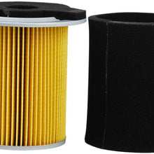 HIFROM Air Filter Pre-Filter with Spark Plug Fuel Filter Tune Up kit Replacement forYamaha G1 2 Cycle 1978-1989 Gas Golf Cart and G14 4 Cycle 1995-1996 Gas Golf Cart Replace J10-14417-00 JF7-14450-01