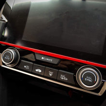 Screen Red Trim Sticker Interior Decoration Strip Car Styling Accessories For Honda 10th Gen Civic 2016 2017 2018 2019 2020