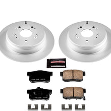 Power Stop CRK206 Coated Brake Rotor & Ceramic Brake Pads- rear