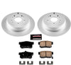 Power Stop CRK206 Coated Brake Rotor & Ceramic Brake Pads- rear