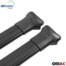 OMAC Roof Racks Cross Bars Carrier Cargo Racks Rail Aluminium Black Set 2 Pcs. for Mercedes Benz GLK X204 2010-2015