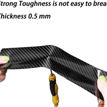 Car Door Sill Protector Bumper Protector Carbon Fiber Car Wrap Film 5D Gloss Black Vinyl Automotive Wrap Film Self-Adhesive Anti-Collision Film Fits for Most Car (2In x 33Ft, Black)