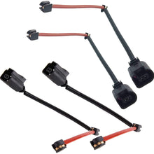 Bapmic 95561236500 Front + 95561236530 Rear Brake Pad Wear Sensor for Porsche Q7 Cayenne Touareg