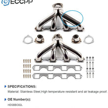 Exhaust Manifolds ECCPP Automotive Replacement Engine Racing Stainless Header Manifold Exhaust Gaskets for Cadillac Big Block 1969-1979