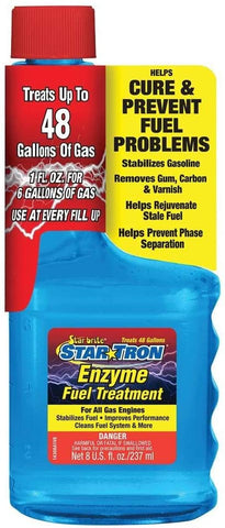 Star Tron Enzyme Fuel Treatment - Regular Gas Formula 8 oz - Treats 48 Gallons, Model Number: 14308