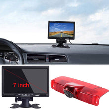 4.3 '' Rearview Mirror + Third Roof Top Mount Brake Lamp Reverse Rear View Backup Camera Angle and Distance Adjustable IR Night Vision for Chevrolet Express GMC Chevy Savana Exporer Vans Cargo