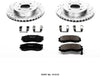 Power Stop K1214 Front Brake Kit with Drilled/Slotted Brake Rotors and Z23 Evolution Ceramic Brake Pads