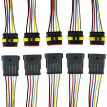 ZYTC 10 Kits 3 Pin Way Waterproof Electrical Connector Plug 1.5mm Series Terminals