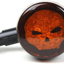 2pcs LED Turn Signal Lights Motorcycle Indicators Blinker Amber Light Universal 12V for Harley Honda Yamaha Suzuki (Turn Signal Lights B)
