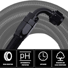 Fuel Line,20Ft 6AN 3/8" Fuel Hose Fitting Kit Nylon Stainless Steel Braided CPE Oil Hose Kit&6AN Fuel Hose Separator Clamp&Braided Fuel Line Splicing Tape (6AN)