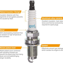 Set of 6 QYL Laser Iridium Spark Plugs Replacement# 3657 IZFR5K11