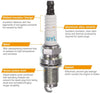 Set of 6 QYL Laser Iridium Spark Plugs Replacement# 3657 IZFR5K11