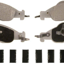 Wagner ThermoQuiet MX1278 Semi-Metallic Disc Pad Set With Installation Hardware, Front