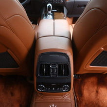 Interior Auto Vehicle Accessory, for Maserati Levante 2016, Rear Air Conditioning Outlet Vent Frame Cover Trim Carbon Fiber ABS Plastic Black, 1 pcs/set