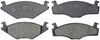 ACDelco 17D280C Professional Organic Front Disc Brake Pad Set