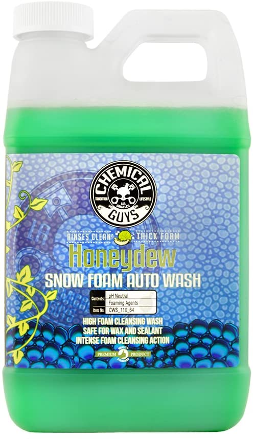 Chemical Guys CWS_110_64 Honeydew Snow Foam Car Wash (64 Oz) (Honeydew 64 fl. Oz (Half Gallon))