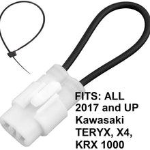 Seat Belt Bypass FITS: ALL 2017 and Newer Kawasaki TERYX all models KRX 1000 LE 2 4 Seater Harness Override Switch Connector Jumper Plug Clip Accessories Over Ride By-Pass